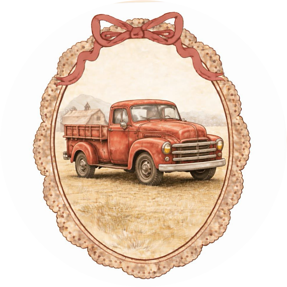 ON THE FARM CAR FRESHIE CARD STOCK (CHOOSE IMAGE)