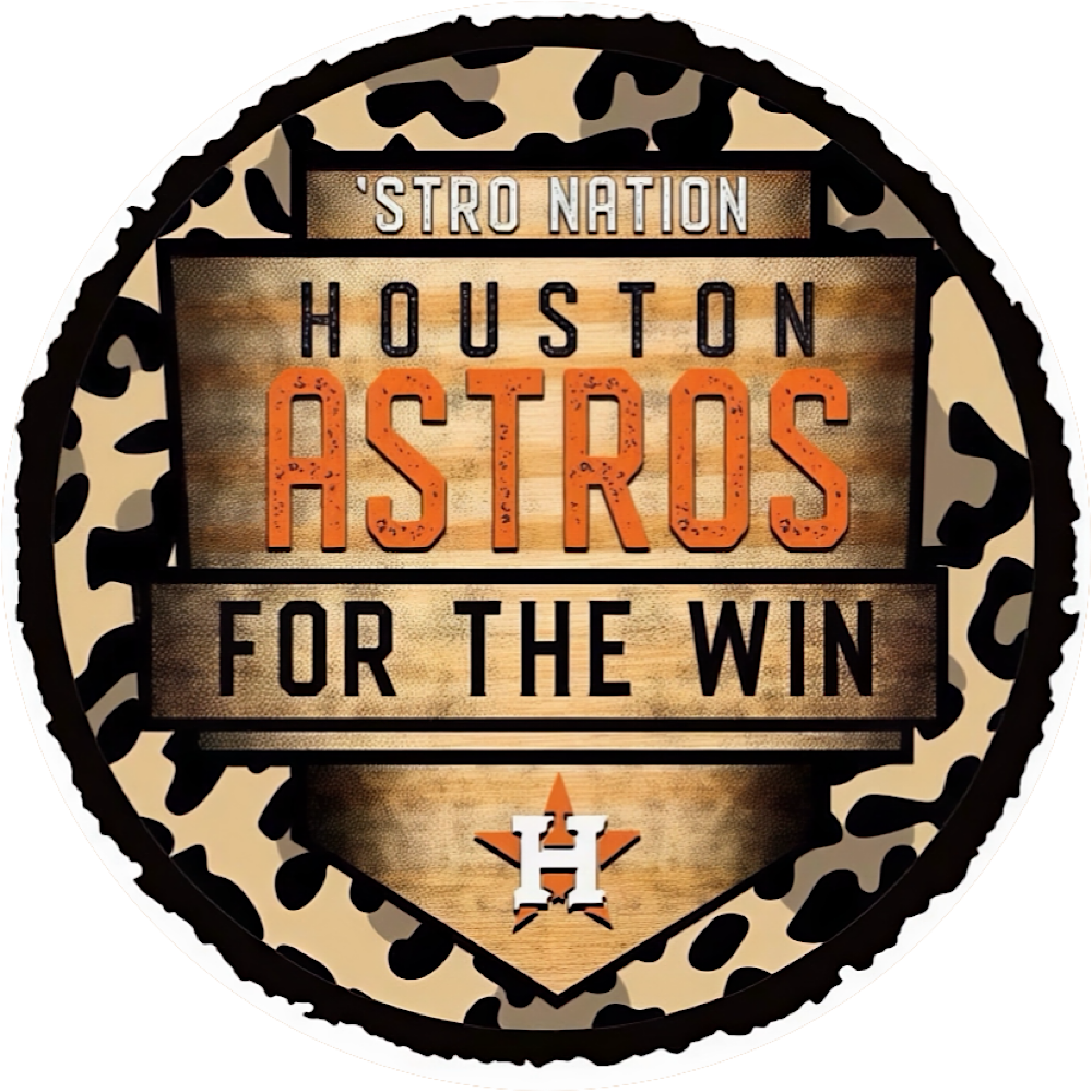 HOUSTON ASTROS HTOWN CAR FRESHIE CARD STOCK (CHOOSE IMAGE)