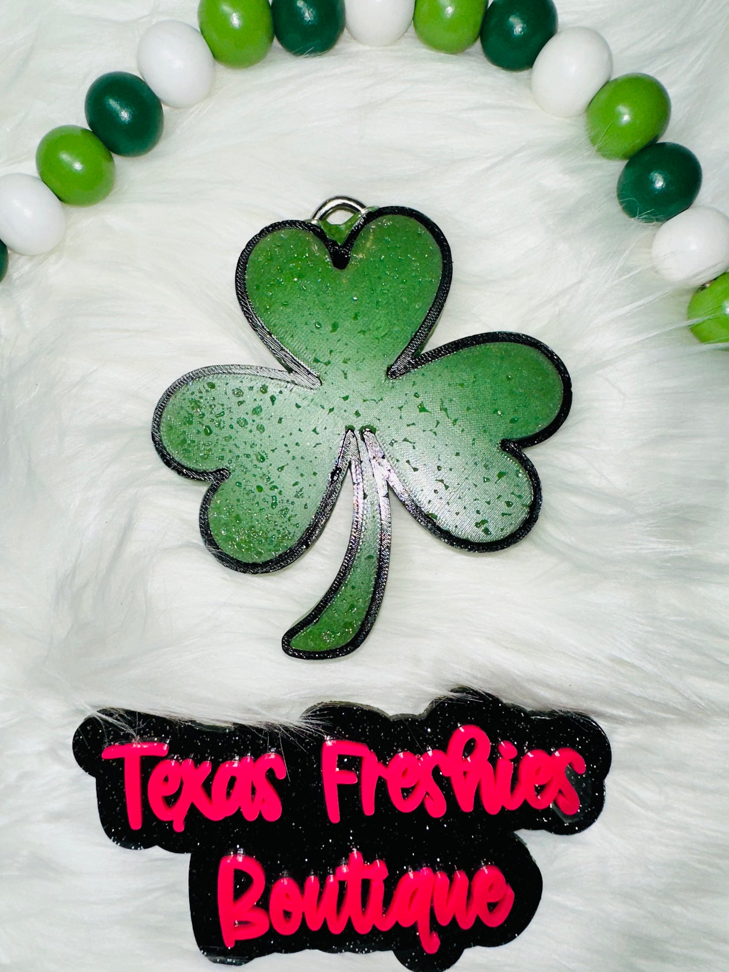 St Patrick's Paddys Day Shamrock Clover Car Freshie