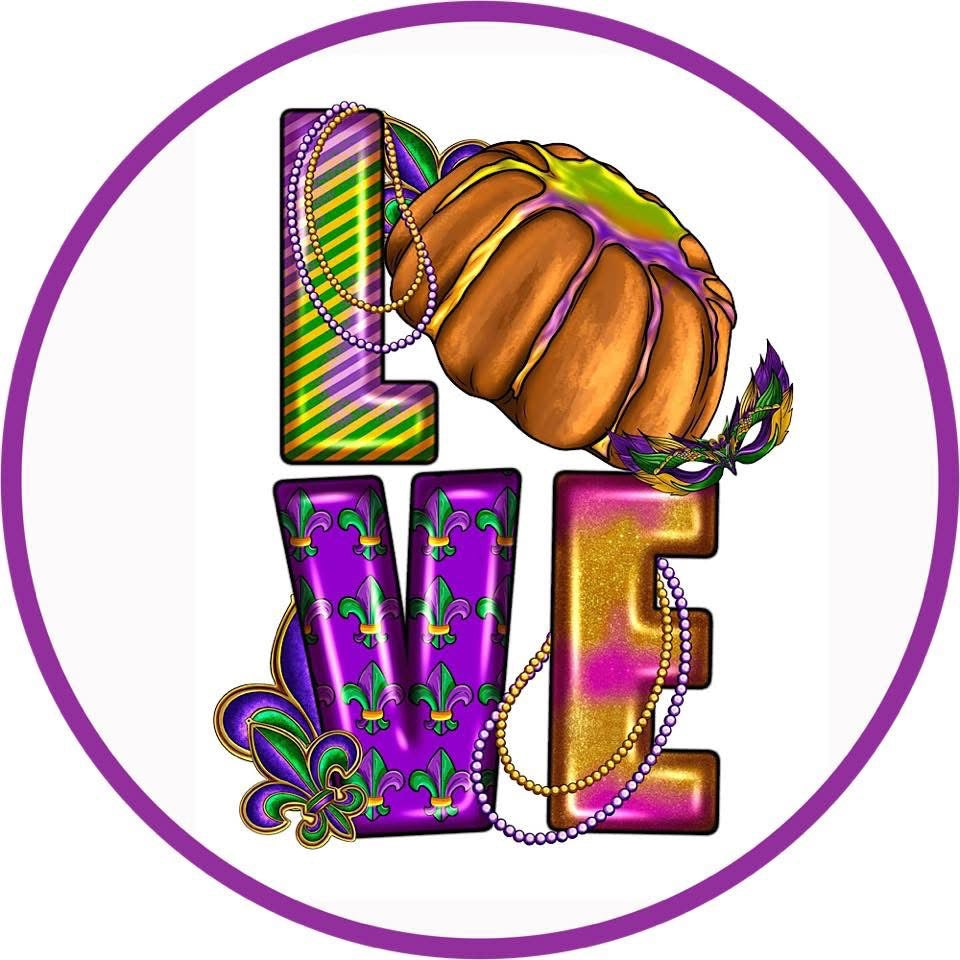MARDI GRAS CAR FRESHIE CARD STOCK (CHOOSE IMAGE)