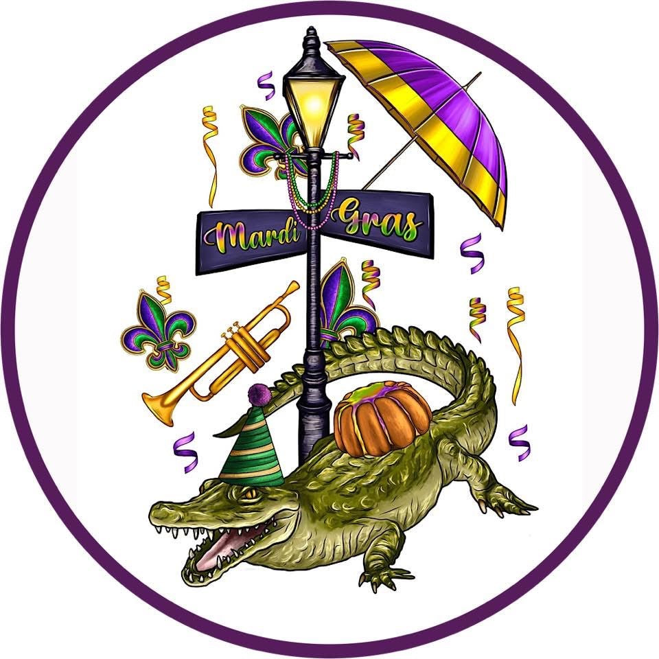 MARDI GRAS CAR FRESHIE CARD STOCK (CHOOSE IMAGE)