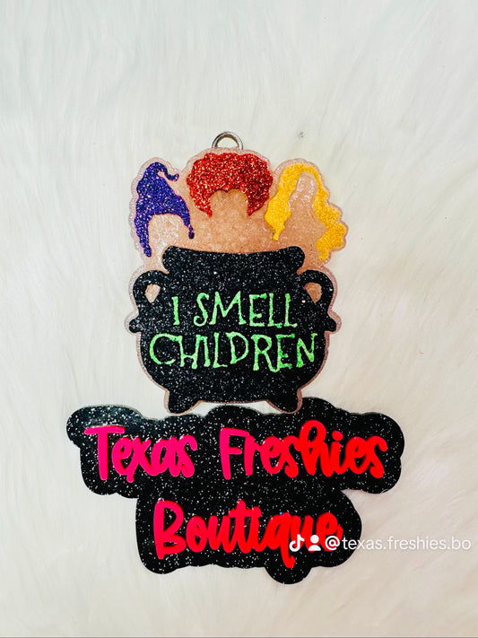 Hocus Pocus Sanderson Sisters I Smell Children Car Freshie (Halloween)