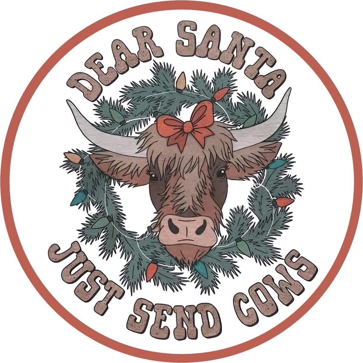 CHRISTMAS FARM CAR FRESHIE CARD STOCK (CHOOSE IMAGE)