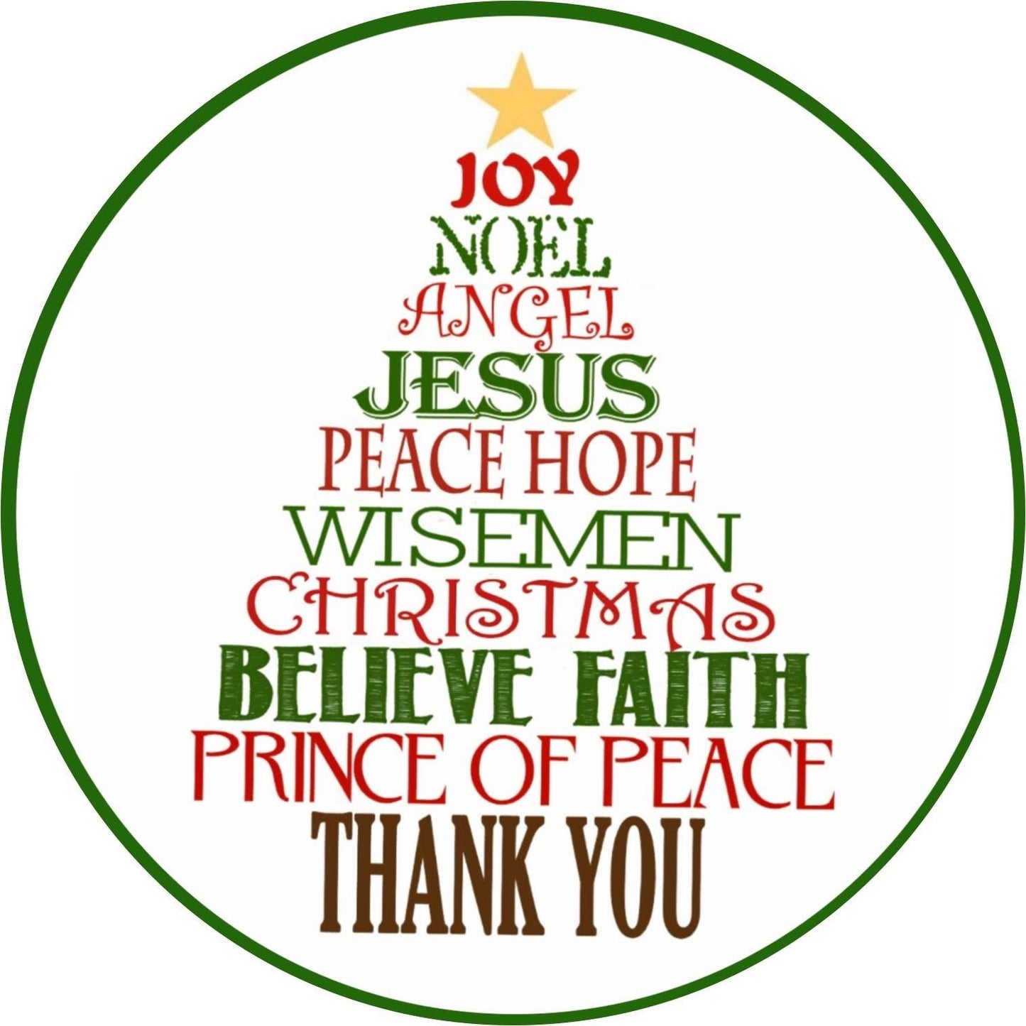 CHRISTMAS CHRISTIAN JESUS CAR FRESHIE CARD STOCK (CHOOSE IMAGE)