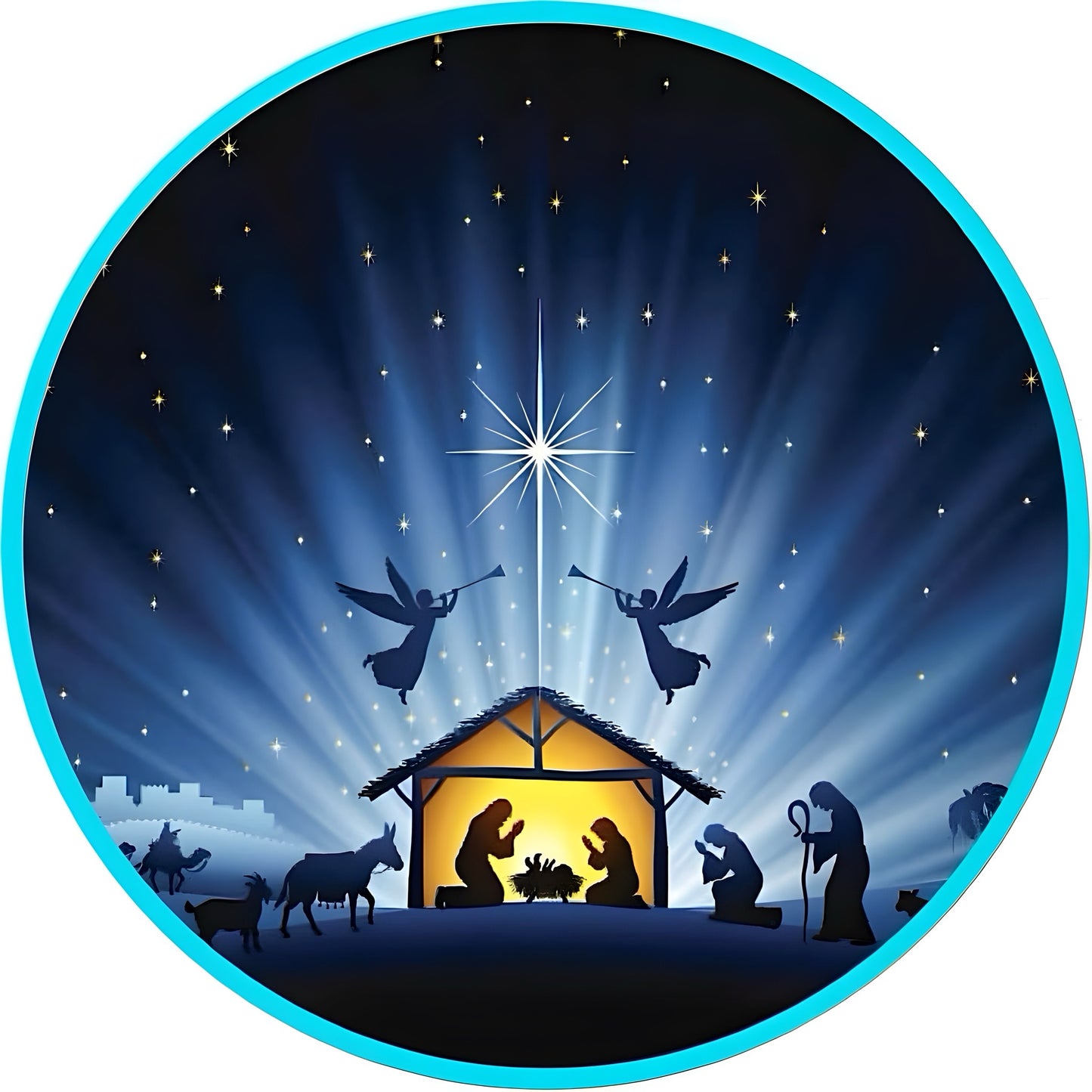 CHRISTMAS CHRISTIAN JESUS CAR FRESHIE CARD STOCK (CHOOSE IMAGE)