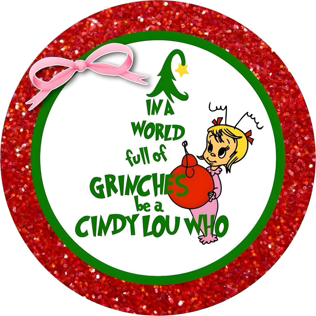 CHRISTMAS GRINCH/WHOVILLE CAR FRESHIE CARD STOCK (CHOOSE IMAGE)