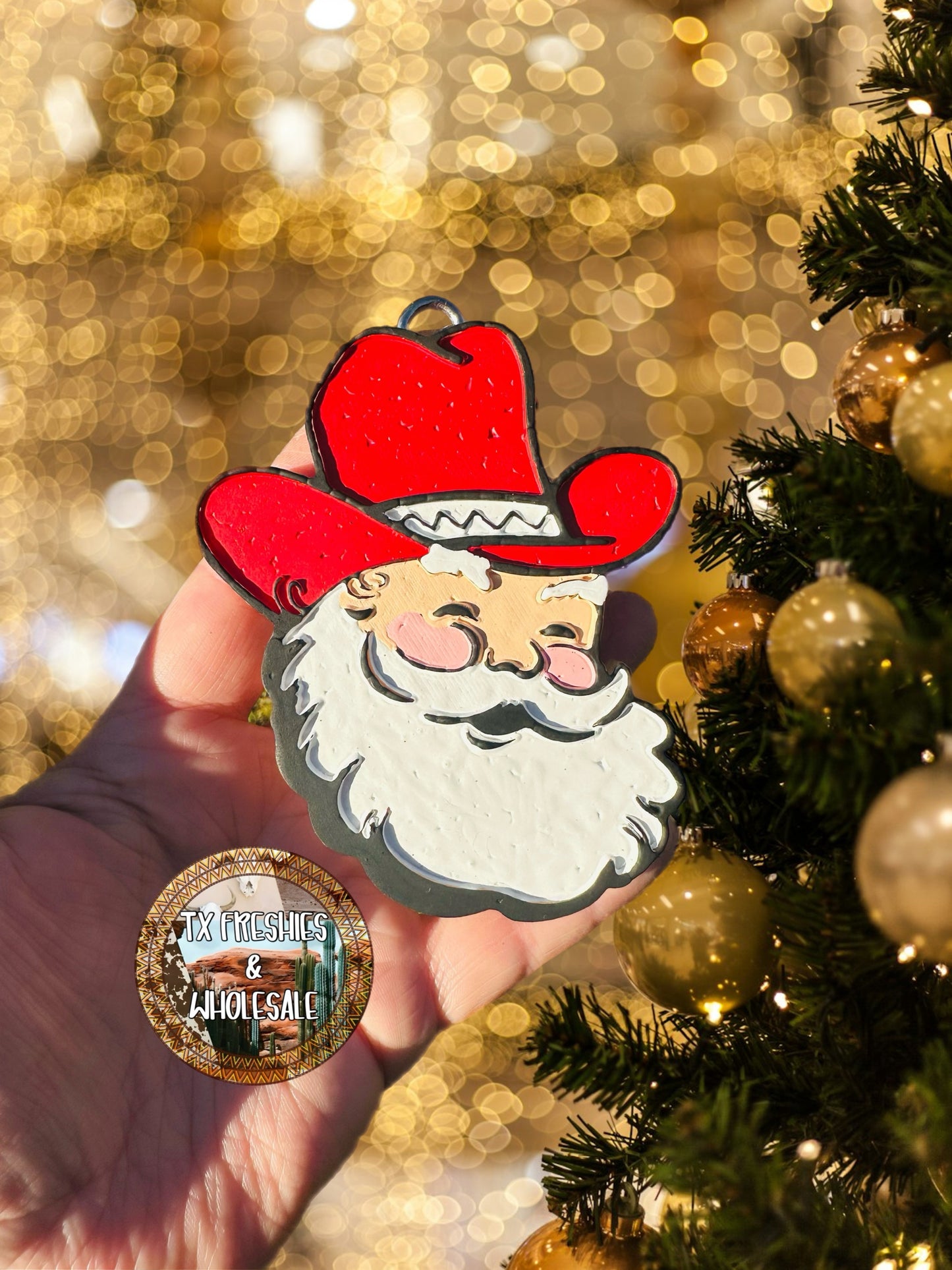 CHRISTMAS WINTER PAINTED CAR FRESHIE (YOU CHOOSE DESIGN)