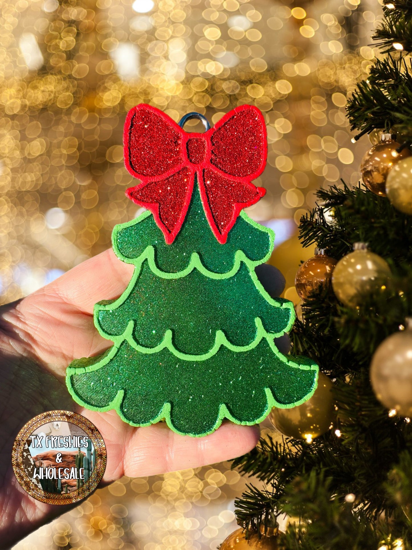 CHRISTMAS WINTER PAINTED CAR FRESHIE (YOU CHOOSE DESIGN)