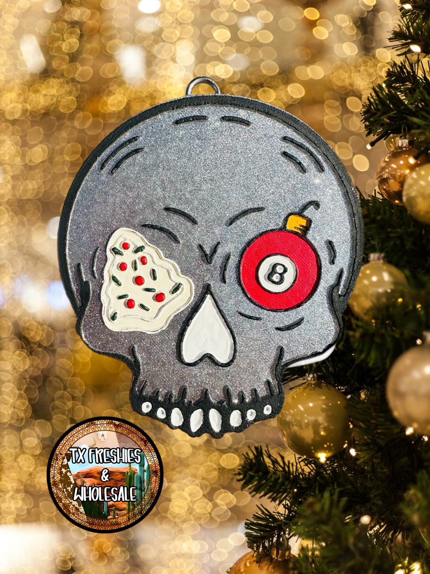 CHRISTMAS WINTER PAINTED CAR FRESHIE (YOU CHOOSE DESIGN)