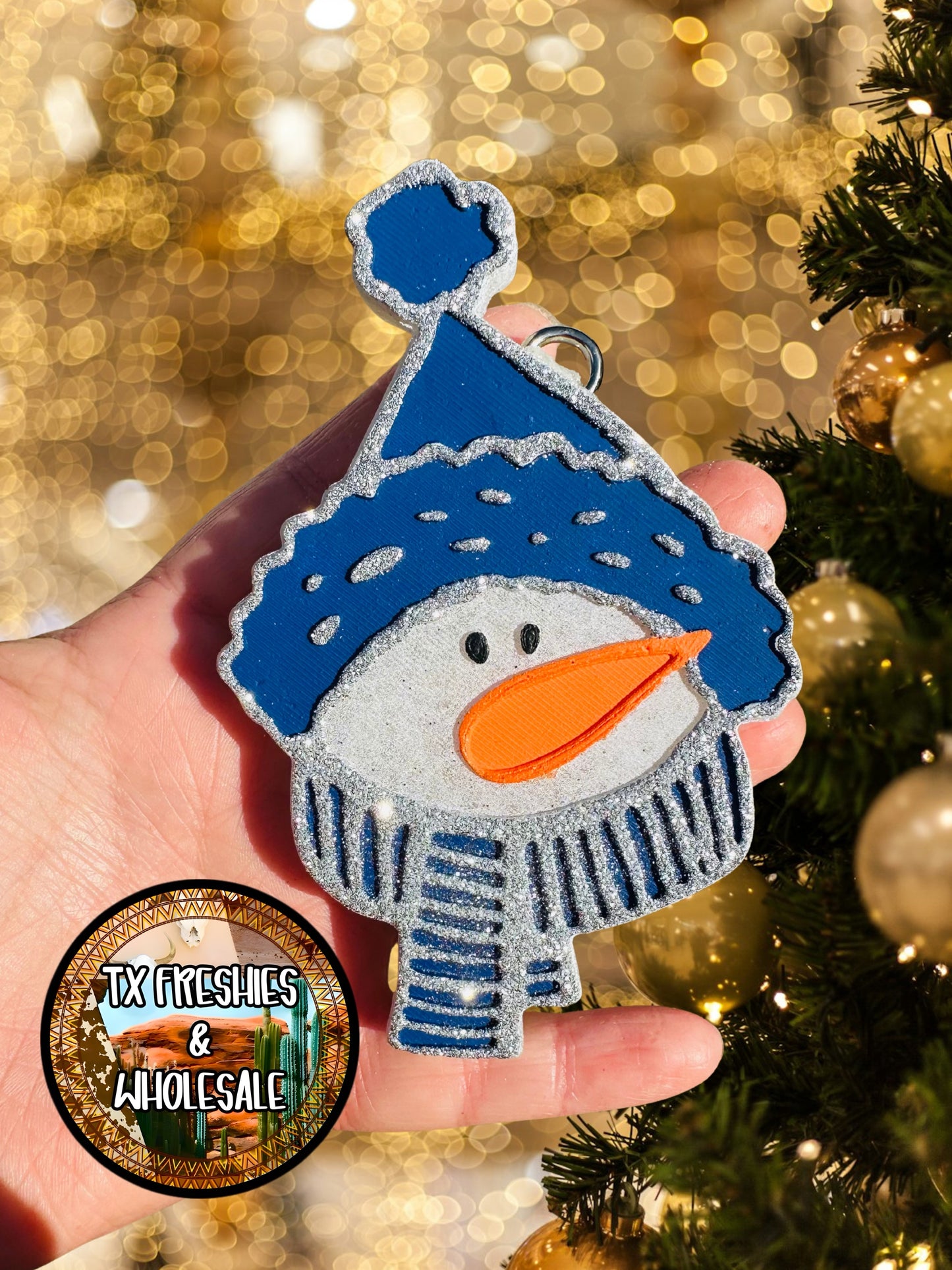 CHRISTMAS WINTER PAINTED CAR FRESHIE (YOU CHOOSE DESIGN)