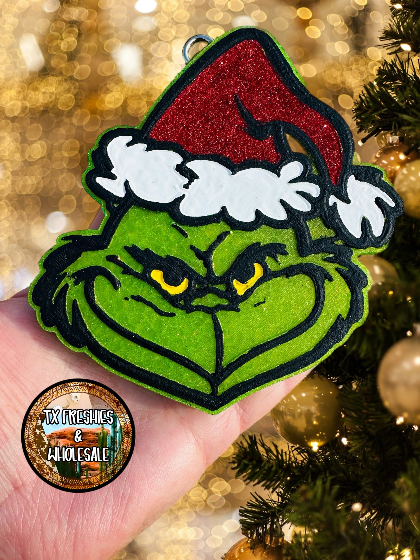 CHRISTMAS WINTER PAINTED CAR FRESHIE (YOU CHOOSE DESIGN)