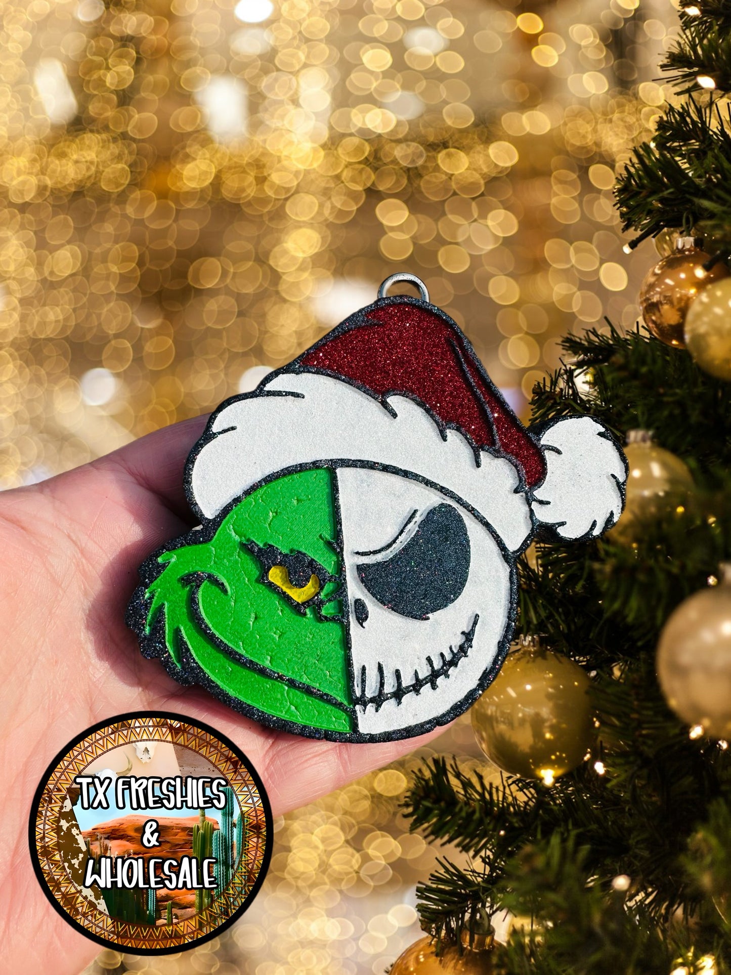 CHRISTMAS WINTER PAINTED CAR FRESHIE (YOU CHOOSE DESIGN)