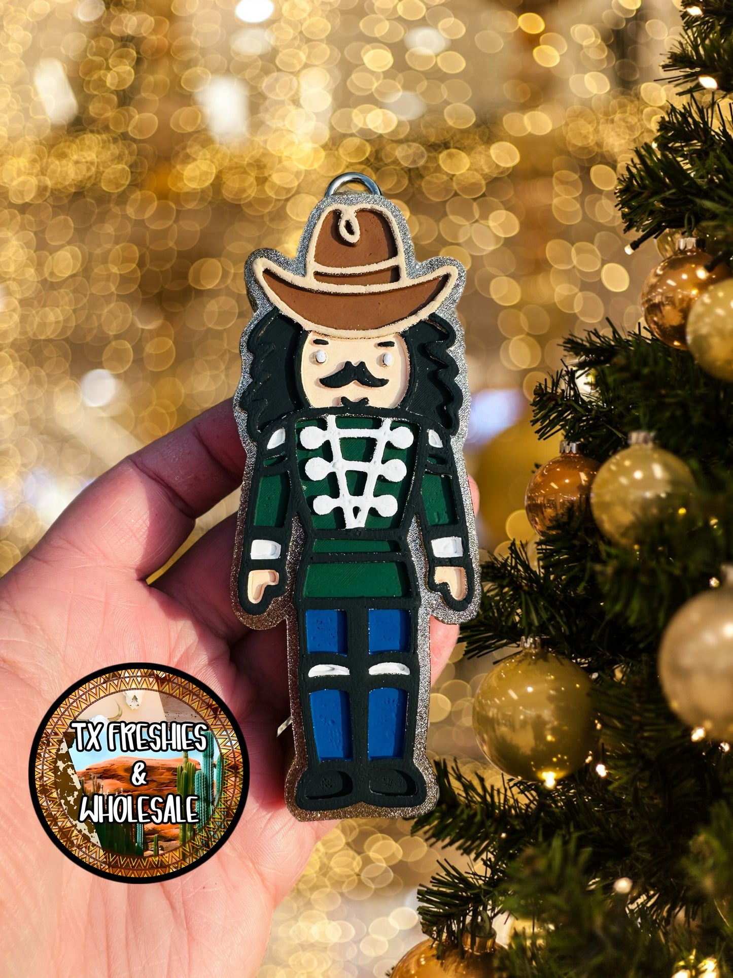 CHRISTMAS WINTER PAINTED CAR FRESHIE (YOU CHOOSE DESIGN)