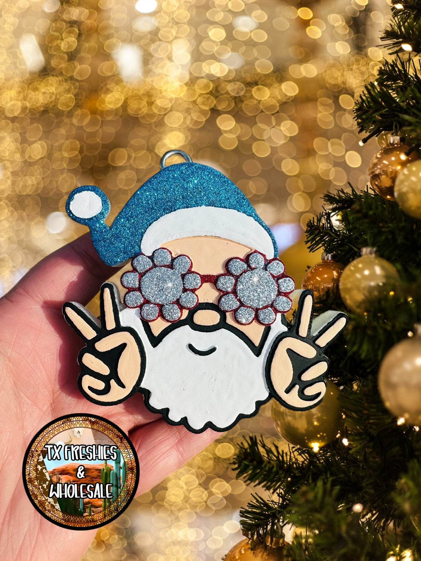 CHRISTMAS WINTER PAINTED CAR FRESHIE (YOU CHOOSE DESIGN)