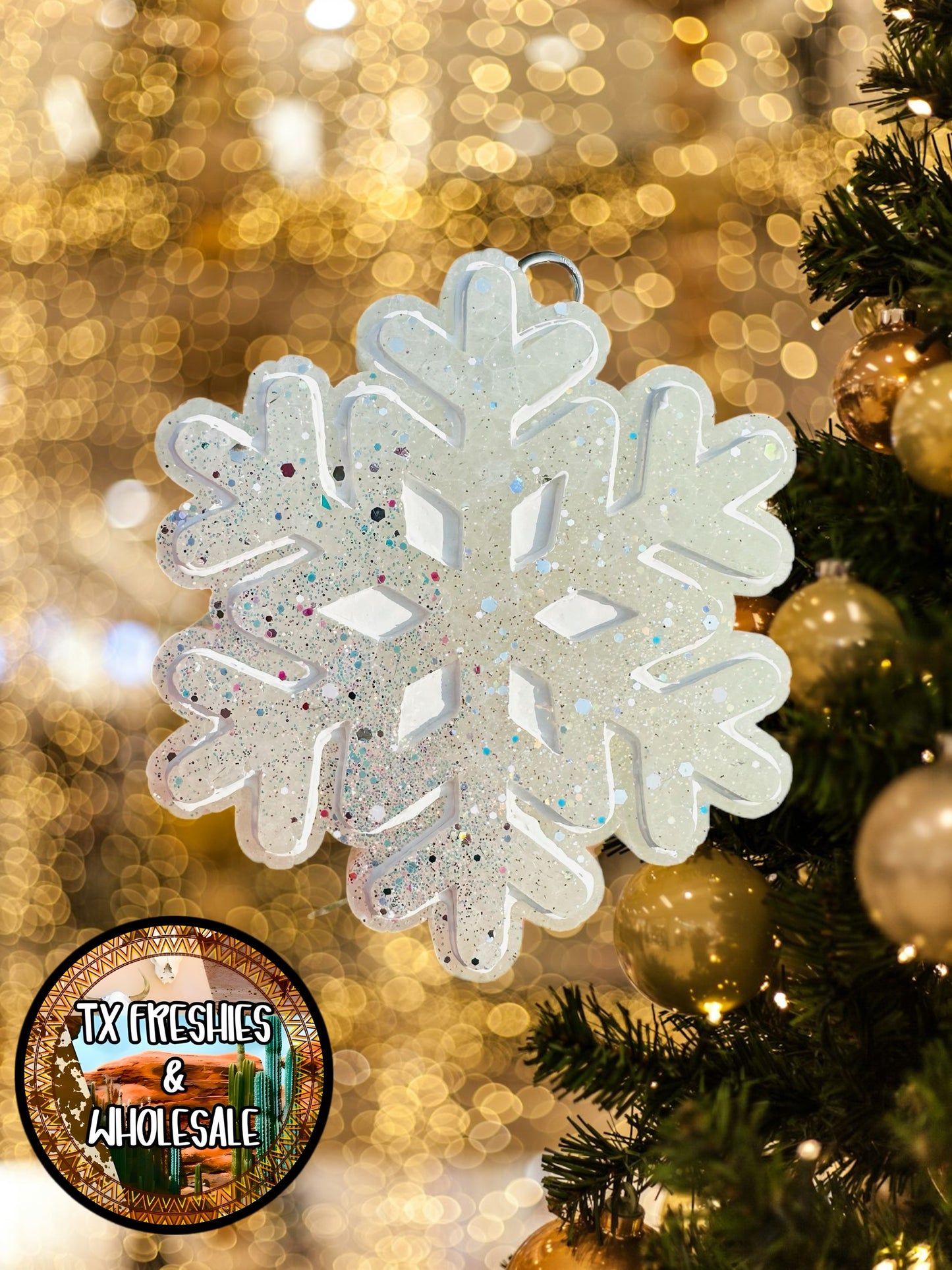 CHRISTMAS WINTER PAINTED CAR FRESHIE (YOU CHOOSE DESIGN)