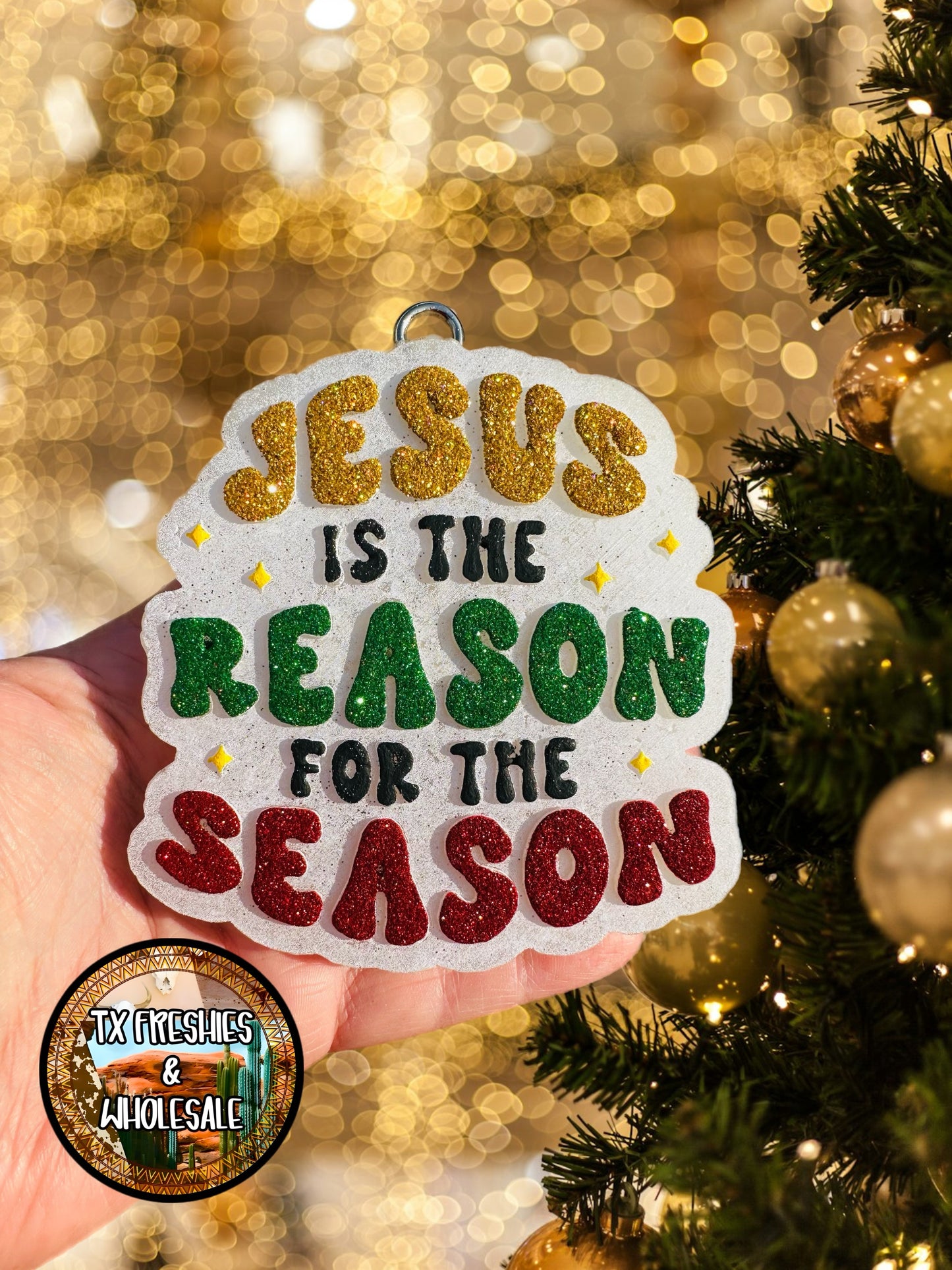 CHRISTMAS WINTER PAINTED CAR FRESHIE (YOU CHOOSE DESIGN)