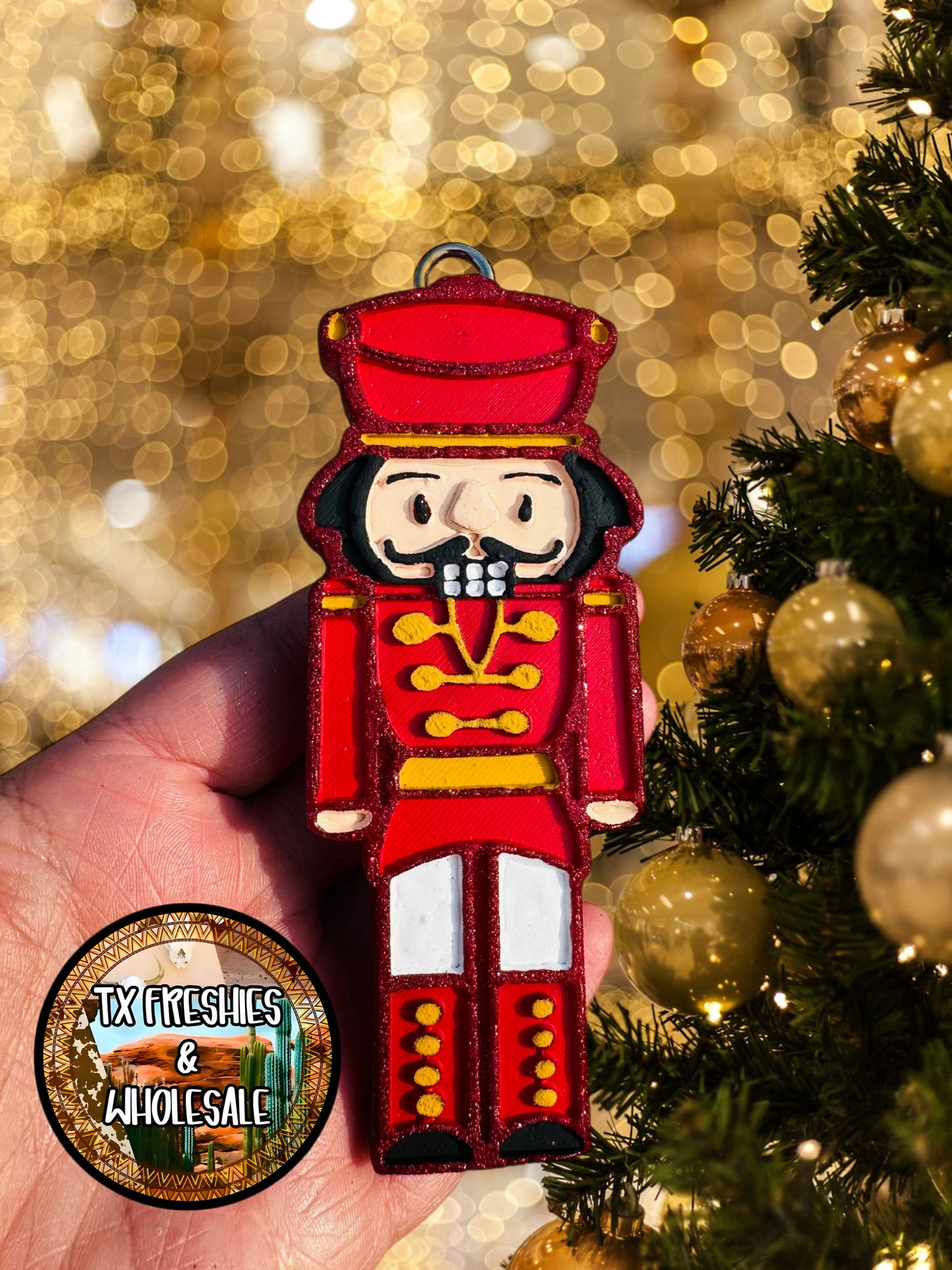 CHRISTMAS WINTER PAINTED CAR FRESHIE (YOU CHOOSE DESIGN)