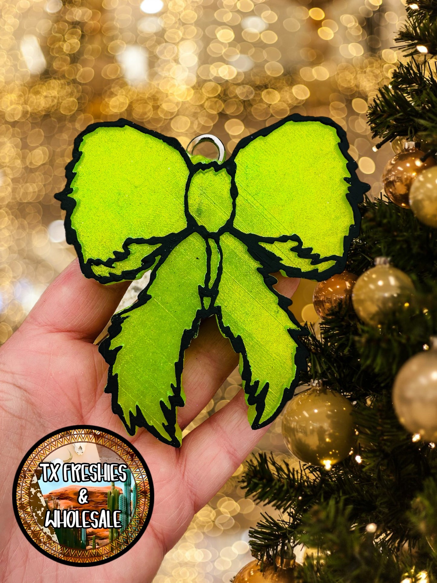 CHRISTMAS WINTER PAINTED CAR FRESHIE (YOU CHOOSE DESIGN)