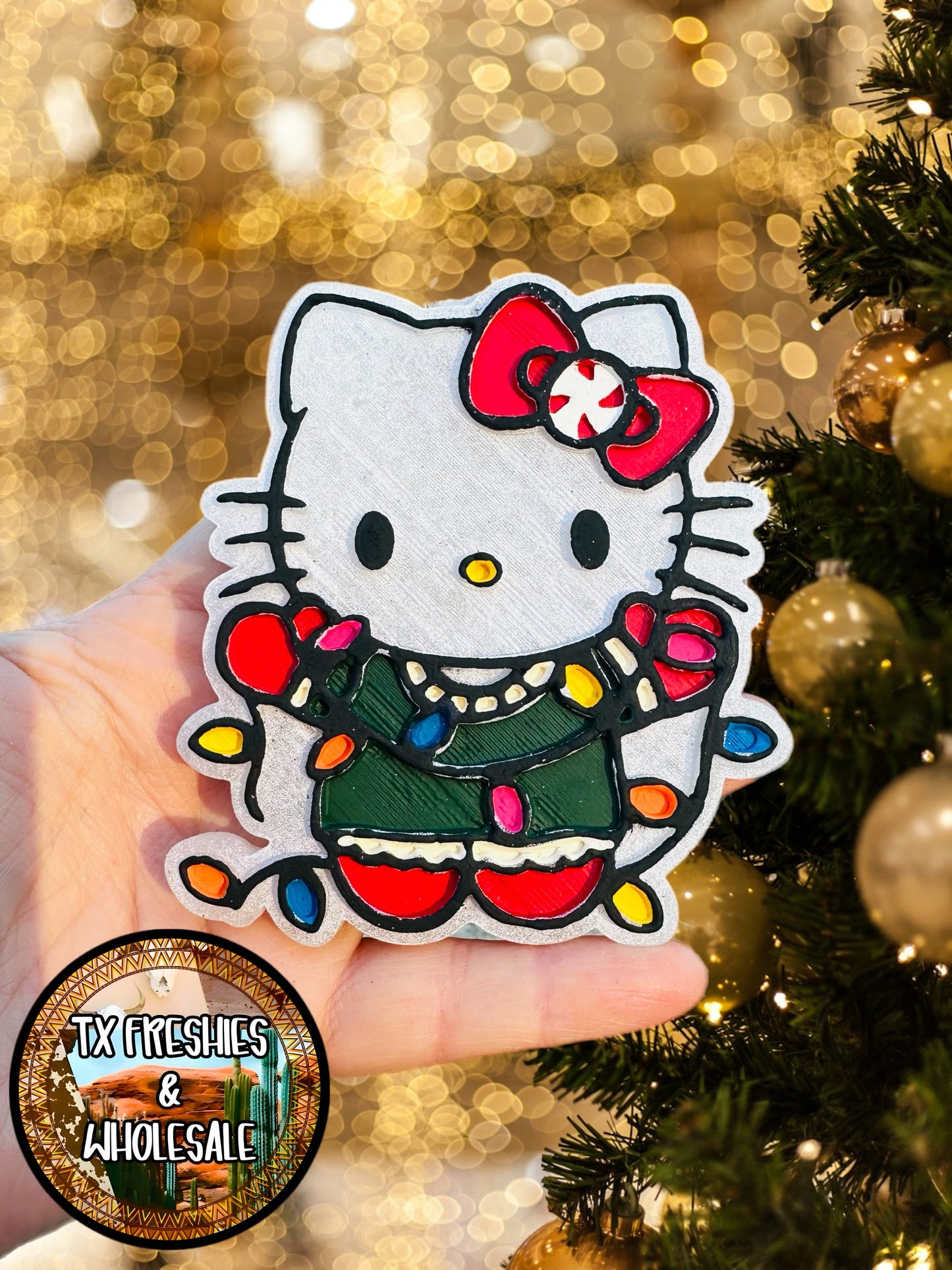 CHRISTMAS WINTER PAINTED CAR FRESHIE (YOU CHOOSE DESIGN)