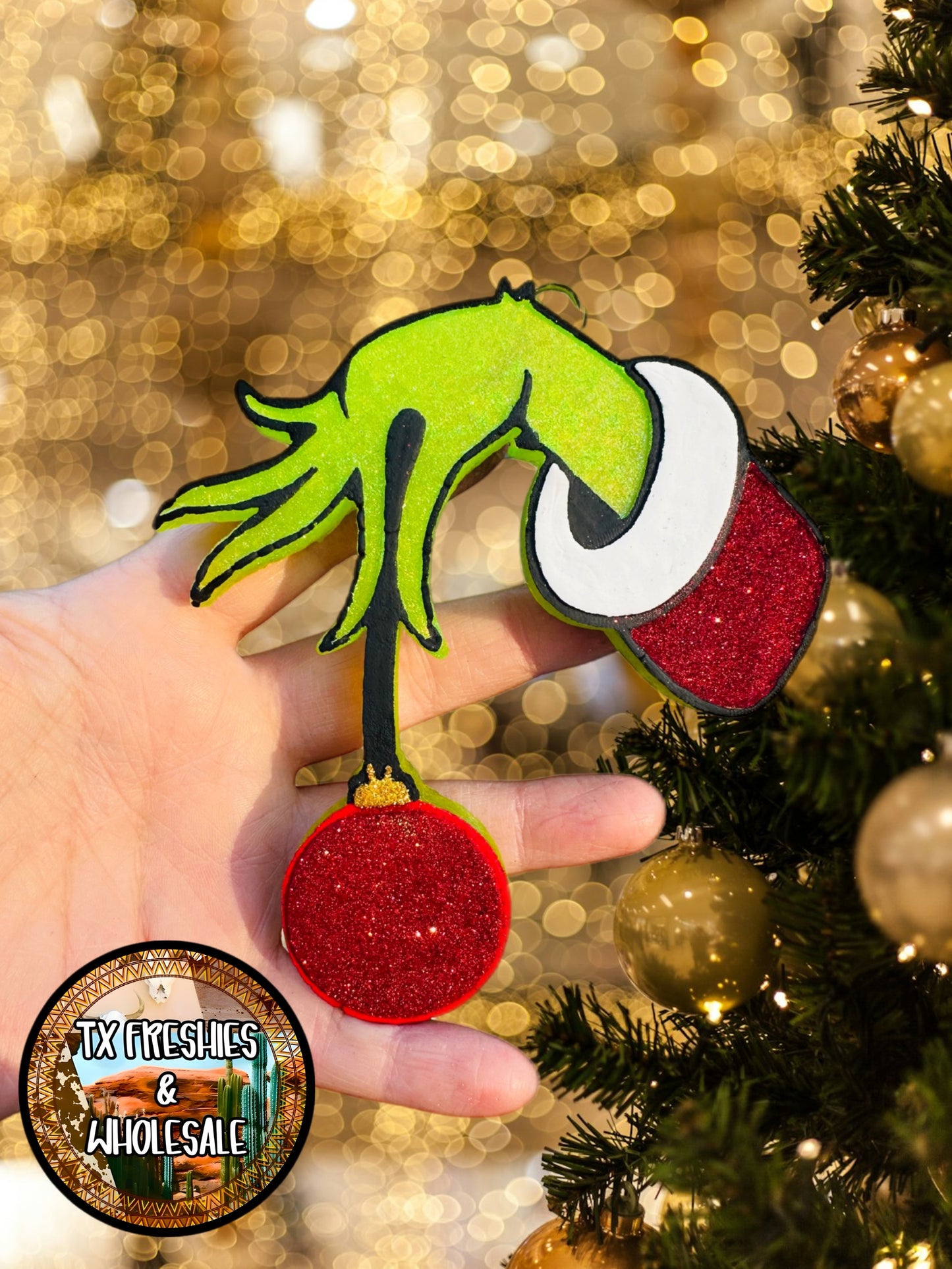 CHRISTMAS WINTER PAINTED CAR FRESHIE (YOU CHOOSE DESIGN)