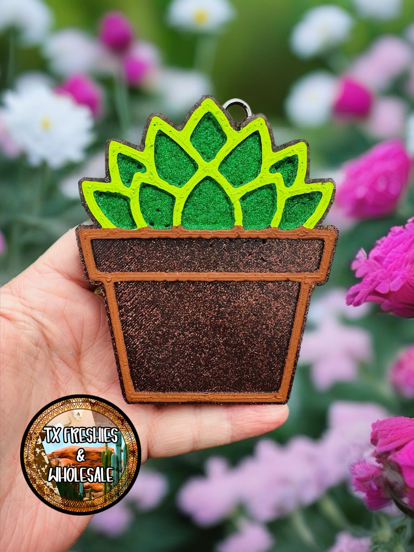 PLANTS FLOWERS TREES PAINTED CAR FRESHIE (YOU CHOOSE DESIGN)