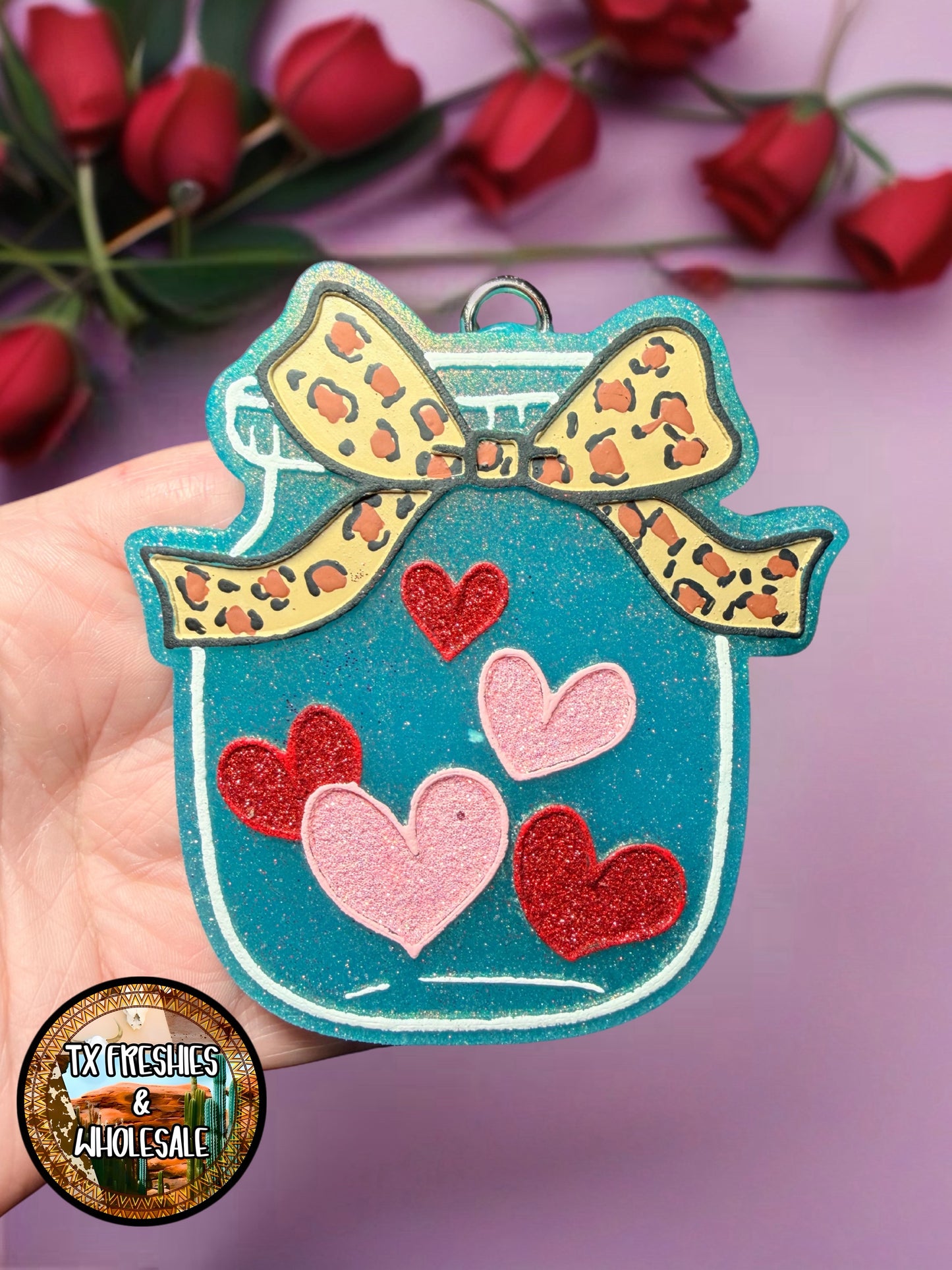 VALENTINE'S LOVE ROMANCE PAINTED CAR FRESHIE (YOU CHOOSE DESIGN)