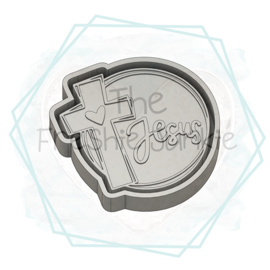 Jesus Cross (Circle) Freshie Mold