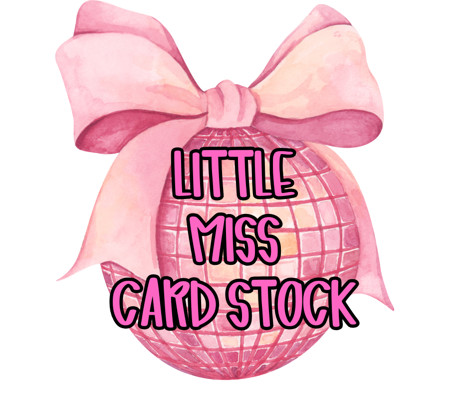 LITTLE MISS CAR FRESHIE CARD STOCK (CHOOSE IMAGE)