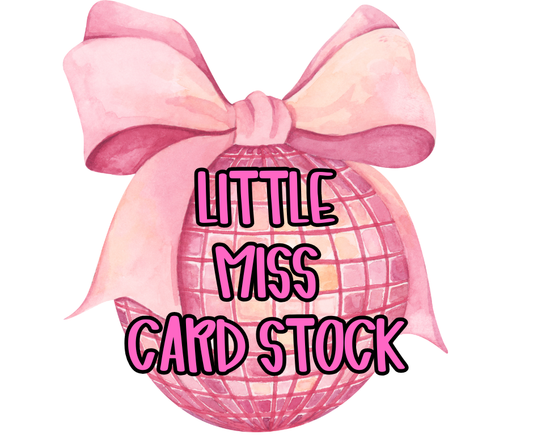 LITTLE MISS CAR FRESHIE CARD STOCK (CHOOSE IMAGE)