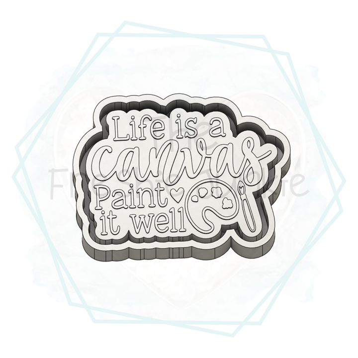Life is a Canvas Freshie Mold