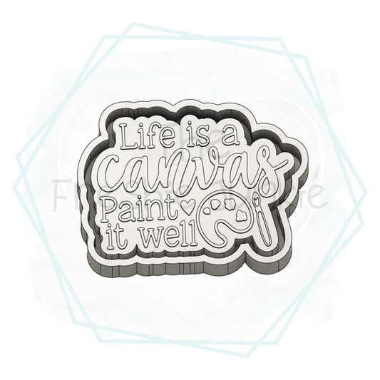 Life is a Canvas Freshie Mold