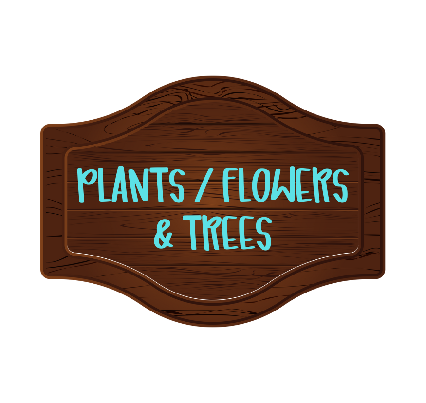 PLANTS FLOWERS TREES PAINTED CAR FRESHIE (YOU CHOOSE DESIGN)