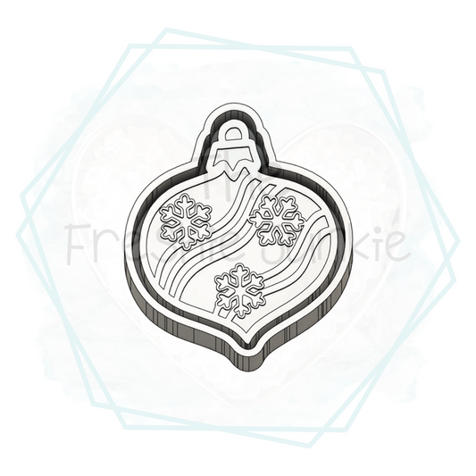 Groovy Snowflake Ornament Freshie Mold