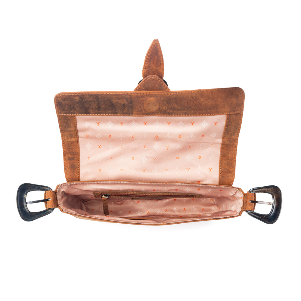 Yellowstone Amber Paradise Handbag with Rivets