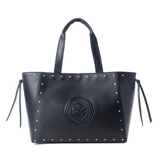 Yellowstone Legacy Studded Leather Tote in Ash