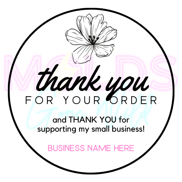 Round Thank You Stickers - Customization Option