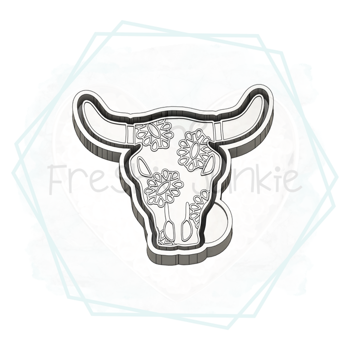 Concho Aztec Bull Freshie Mold