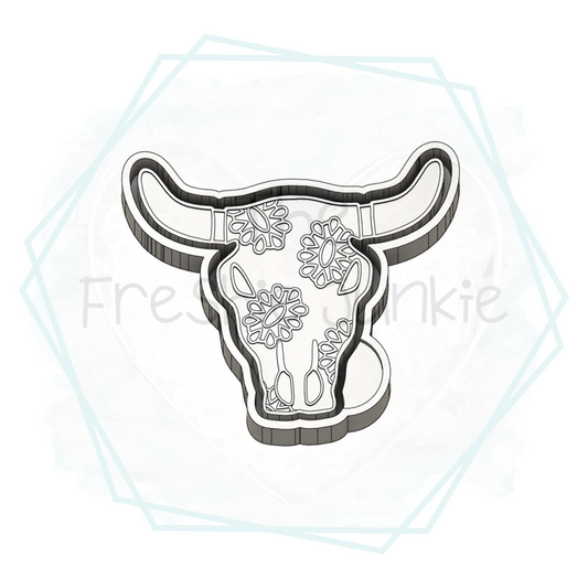 Concho Aztec Bull Freshie Mold