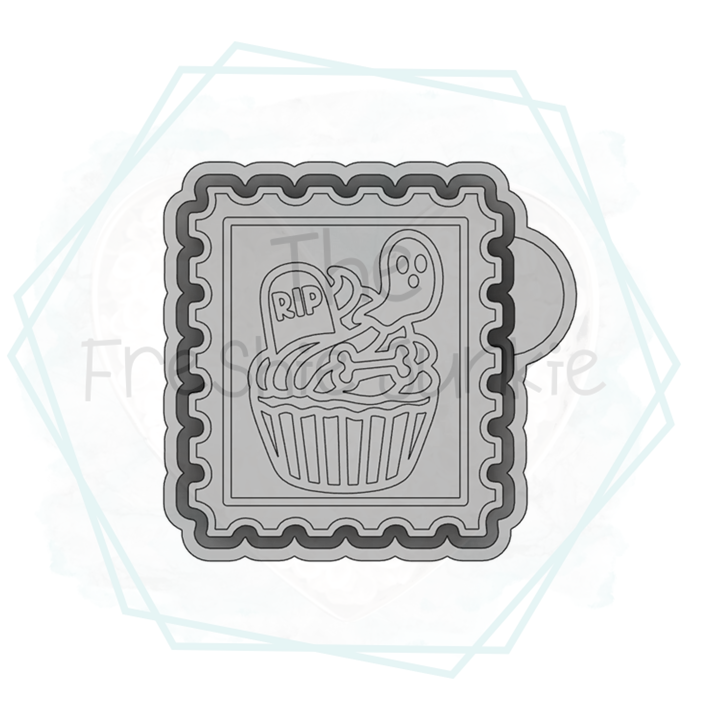 Halloween Cupcake Stamp Freshie Mold