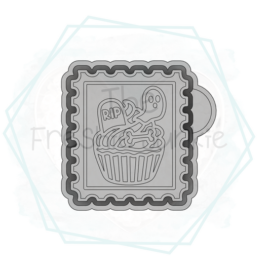 Halloween Cupcake Stamp Freshie Mold