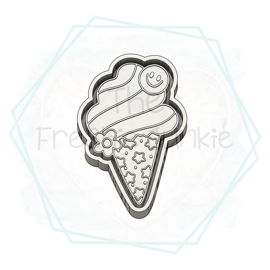 Groovy Ice Cream Freshie Mold