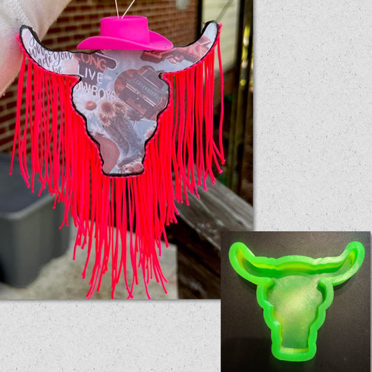 Plain Bull Skull Mold + Cardstock