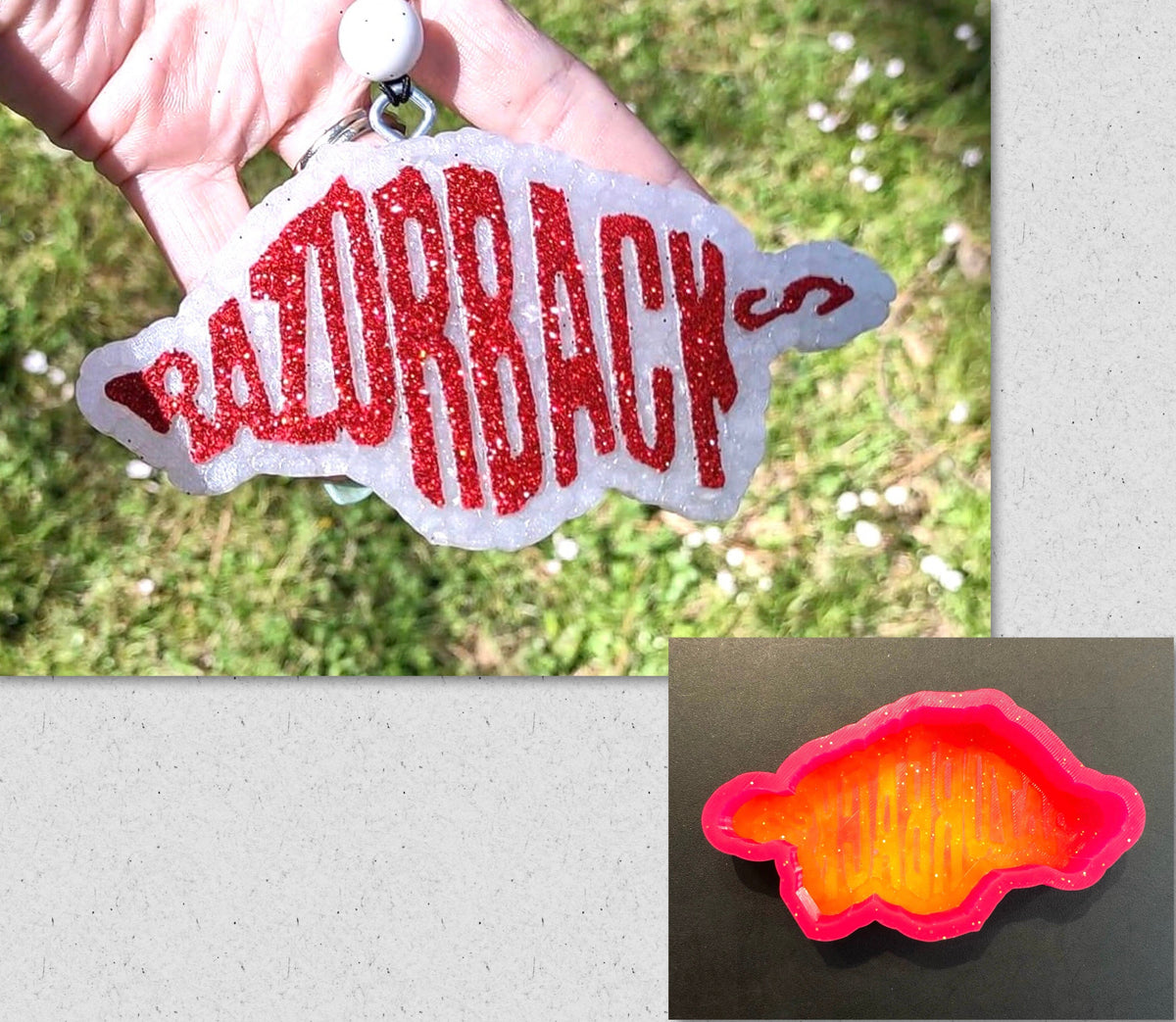Arkansas Hog Shaped Football Mold