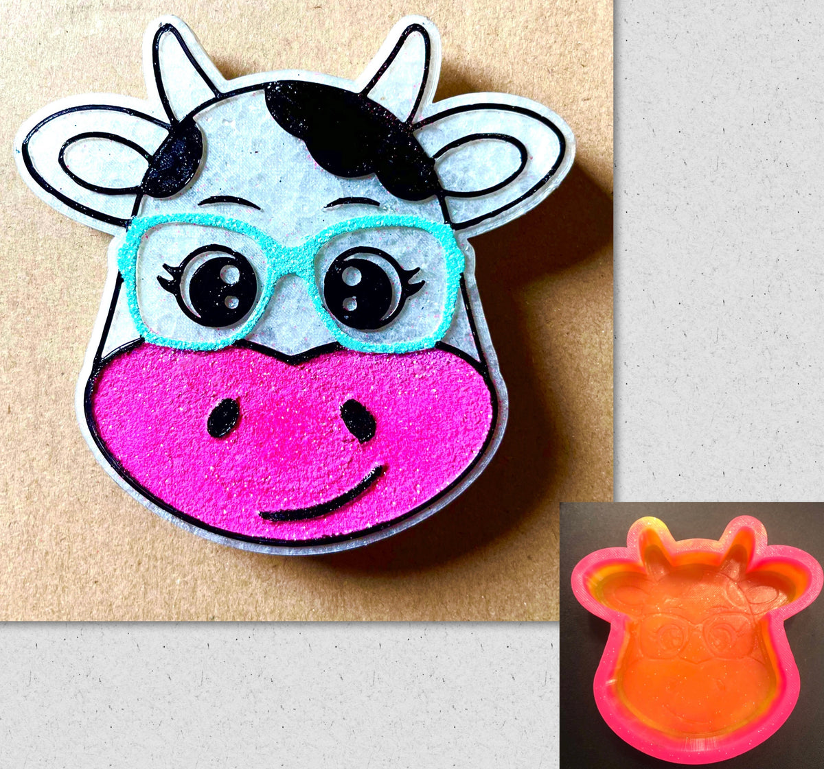 Nerdy Cow Mold