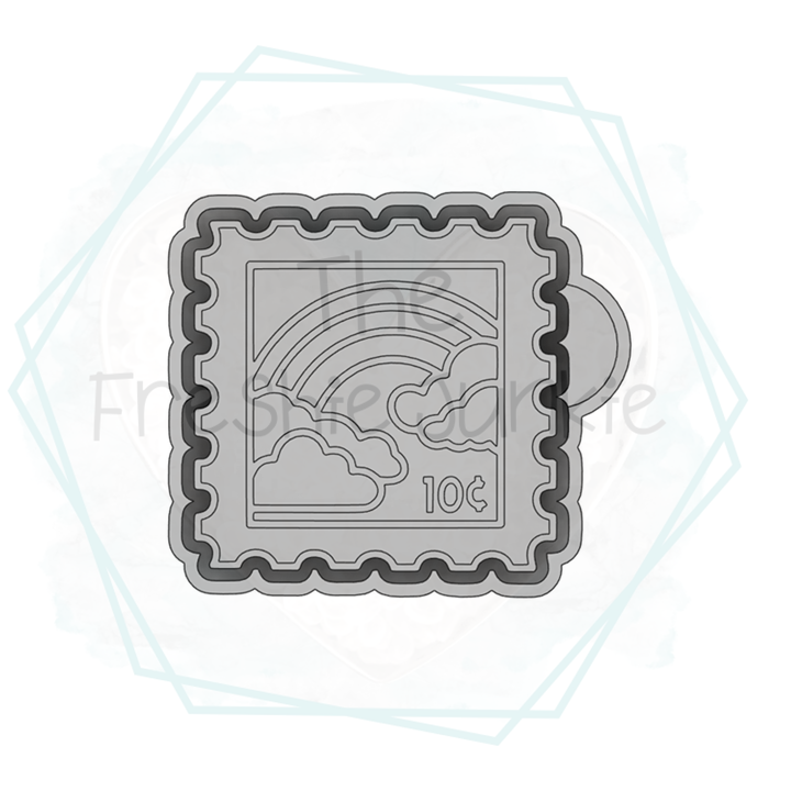 Rainbow Stamp Freshie Mold