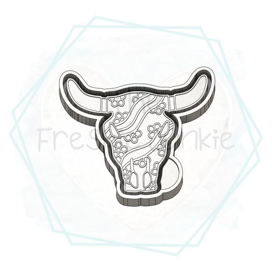 Retro Aztec Bull Freshie Mold