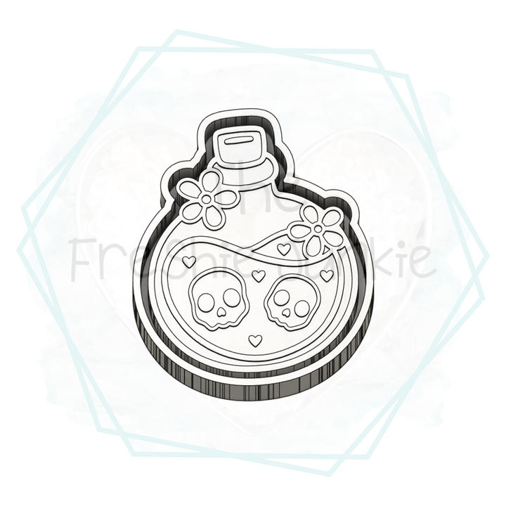 Skull Potion Freshie Mold