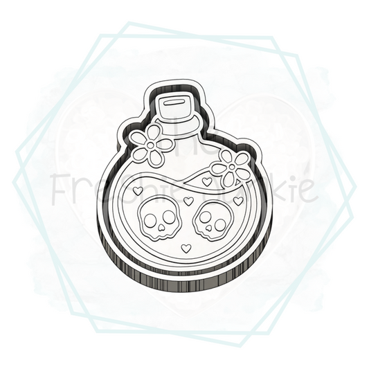 Skull Potion Freshie Mold
